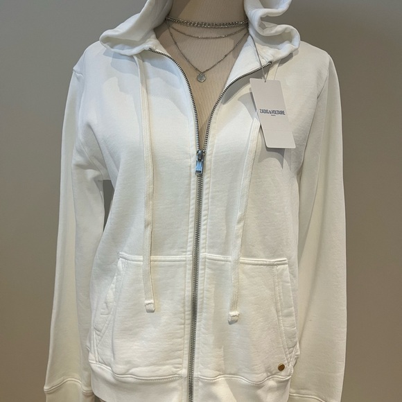 Zadig & Voltaire White Long Sleeve Relaxed Hoodie - Picture 2 of 16